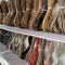 ブーツのスニーカーのためのODMの生地ののどの革テープは衣装袋に蹄鉄を打つ