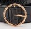 円のチェーンPinは女性ベルトの靴袋の衣服のための二重Oリングの金属の付属品を締める
