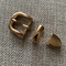 ニッケルの自由な正方形Pinのバックルの金のニッケルの反黄銅OEM/ODM